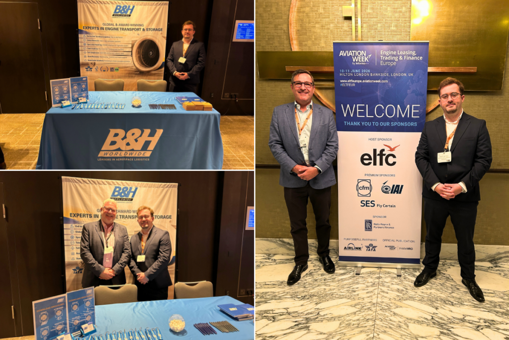 B&H Worldwide booth and attendees at RotorTech 2026 event.